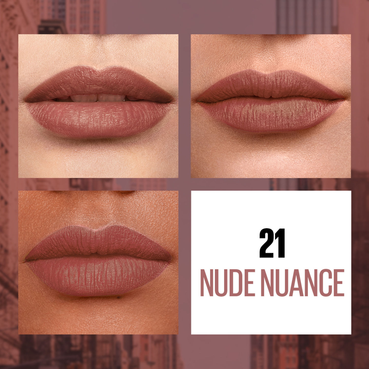 Maybelline New York Sensational Liquid Matte Lipstick 21 Nude Nuance