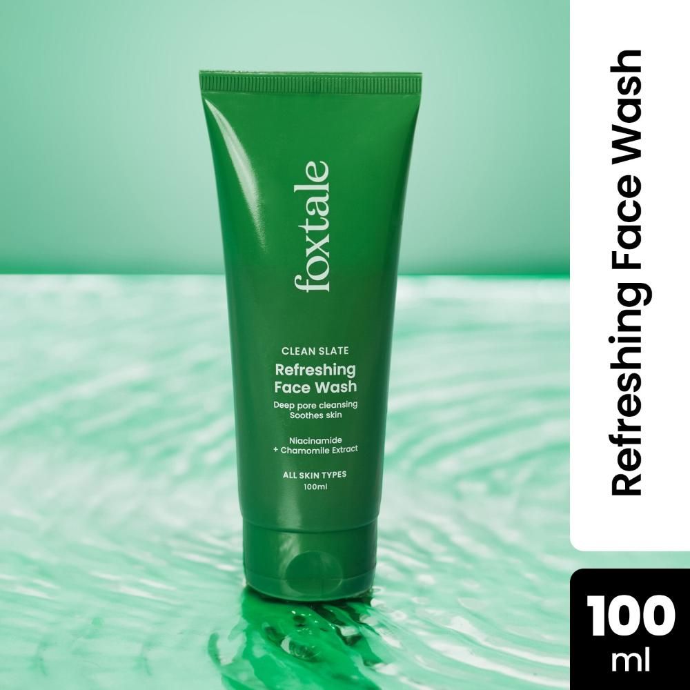 Buy Foxtale Refreshing Face Wash for Deep Cleansing with Niacinamide, Hydrates & Brightens - 100 ml - Purplle