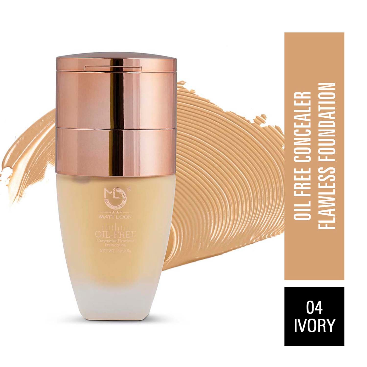 Matt look Oil Free Concealer Flowless Foundation Fair 35ml