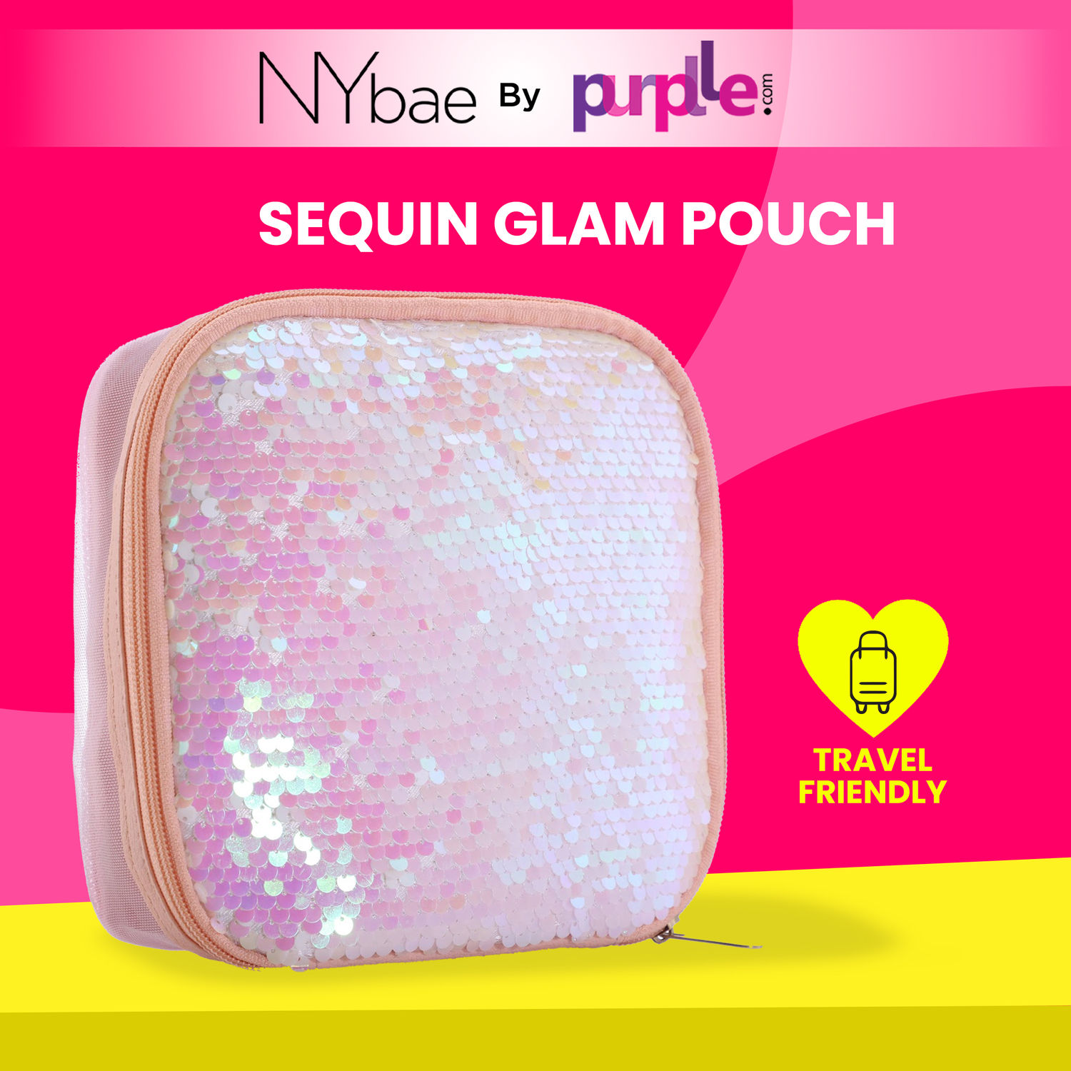 Buy NY Bae Sequin Glam Pouch - Purplle