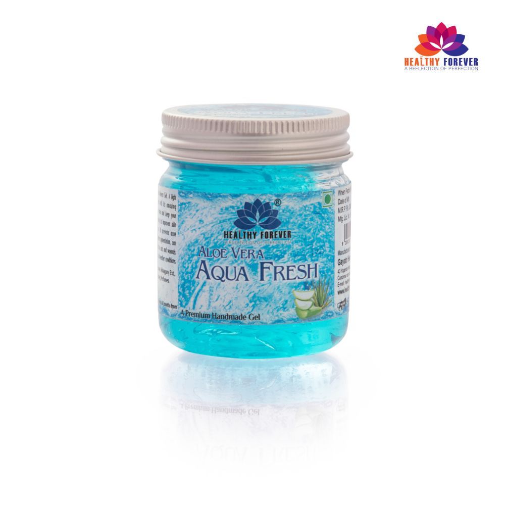 Buy Healthy Forever Homemade Aqua Fresh Gel with Pure Aloe Vera for All Skin Types Pack of 1 120 g - Purplle