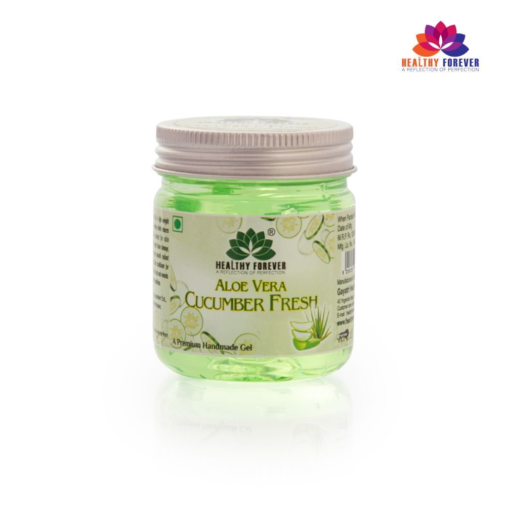 Buy Healthy Forever Homemade Pure Aloe Vera And Cucumber Gel for All Skin Types 120 g - Purplle