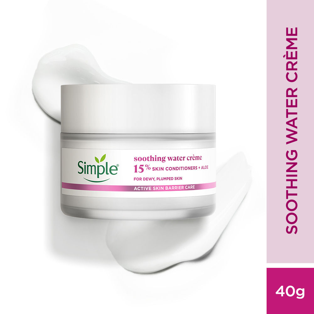 Buy Simple Active Skin Barrier Care Soothing Water Creme 40g - Purplle