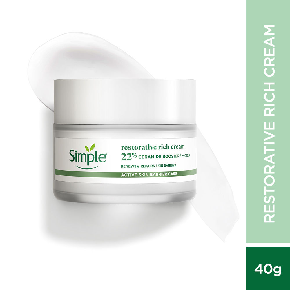 Buy Simple Active Skin Barrier Care Restorative Rich Cream 40g - Purplle