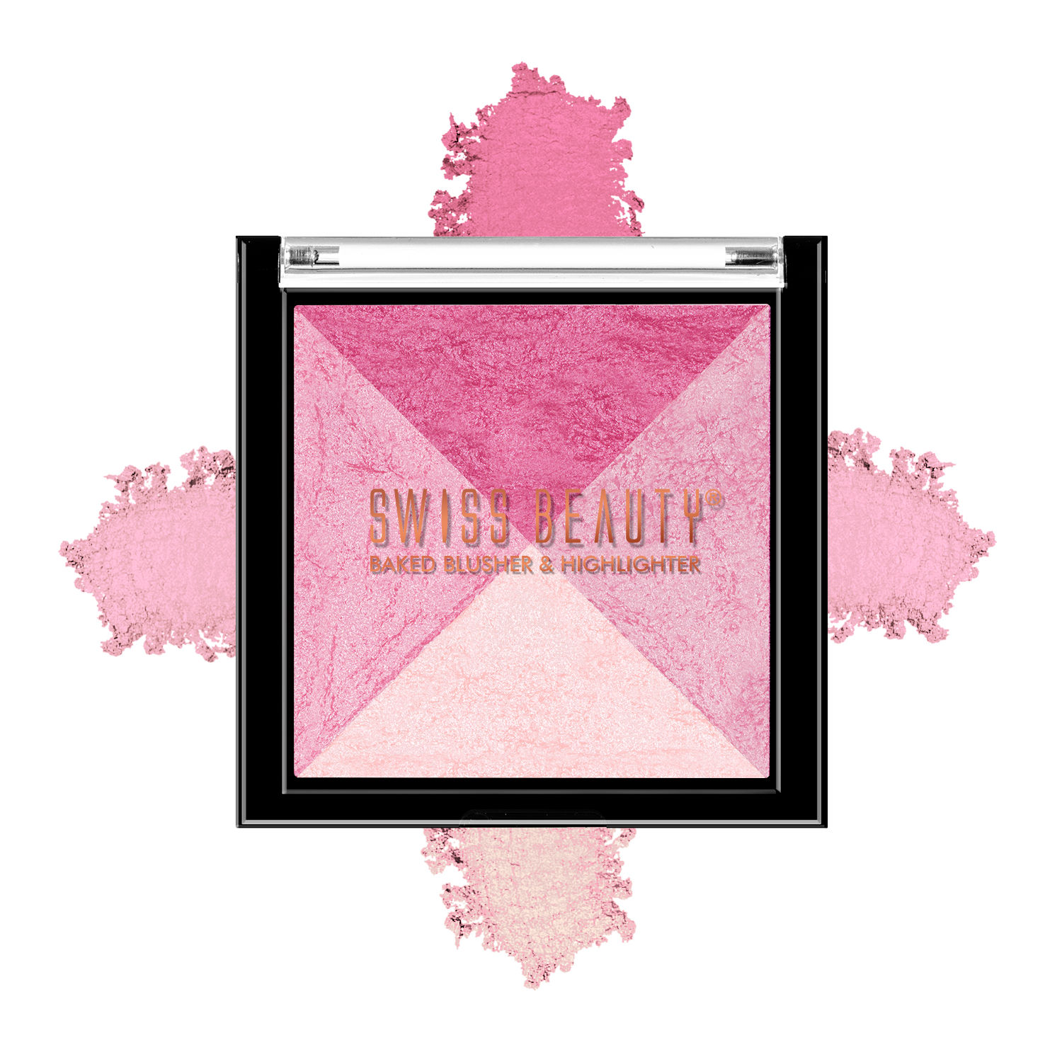Buy Swiss Beauty Baked Blusher & Highlighter - Multi-03 (7 g) - Purplle