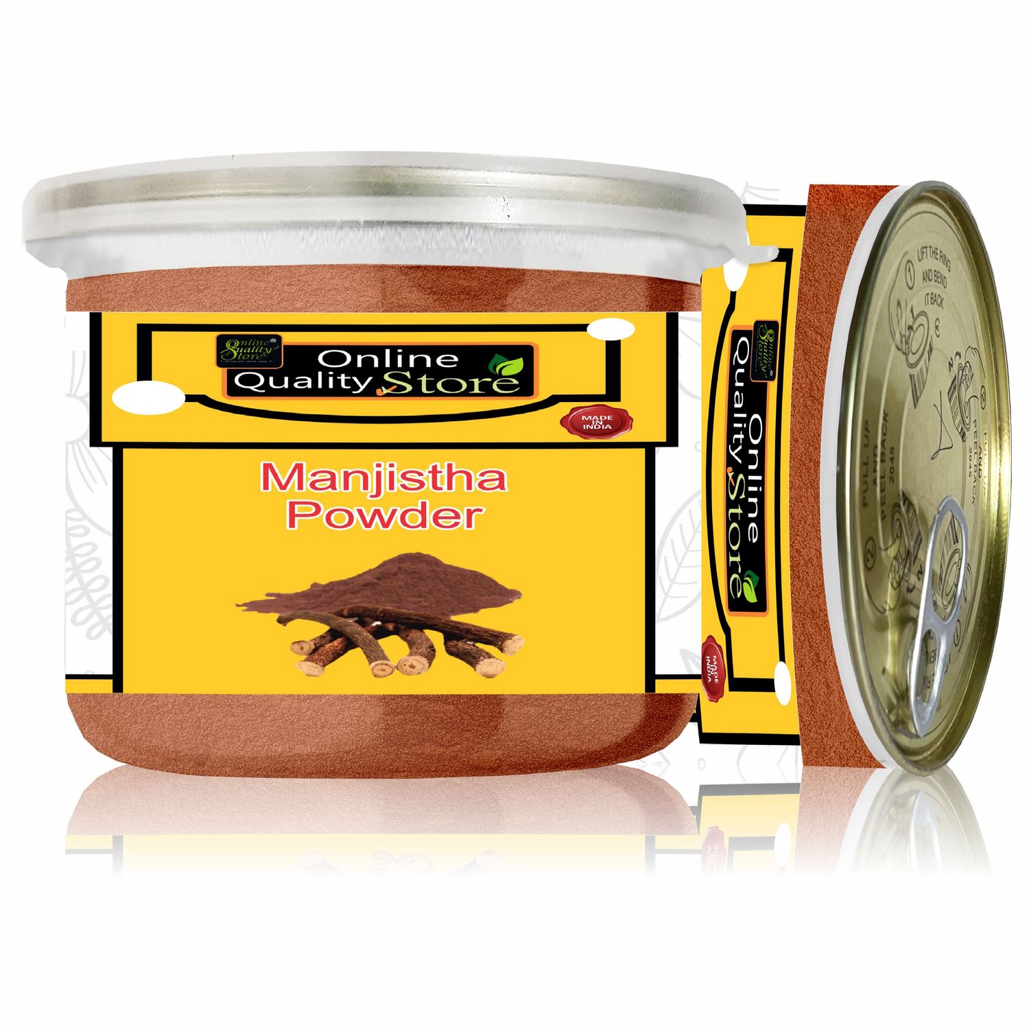 Buy Online Quality Store manjistha powder for skin |manjistha powder |manjistha powder organic |manjistha powder pure |rubia cordifolia powder |Organic Manjistha-100g{Jar_Manjistha_100g} - Purplle