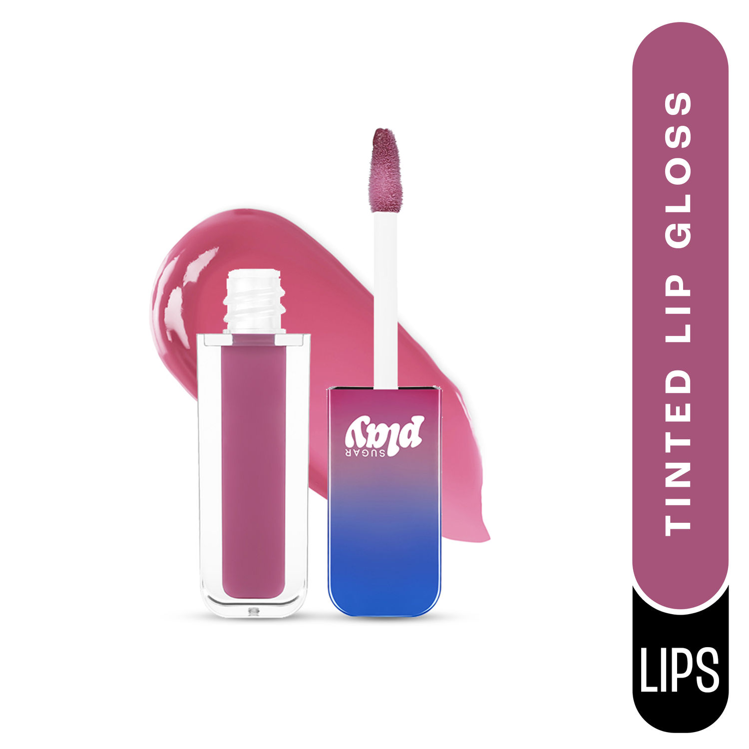 Buy SUGAR Play Power Drip Lip Gloss 02 Woke - Peach Pink (Tinted) - 2ml - Purplle