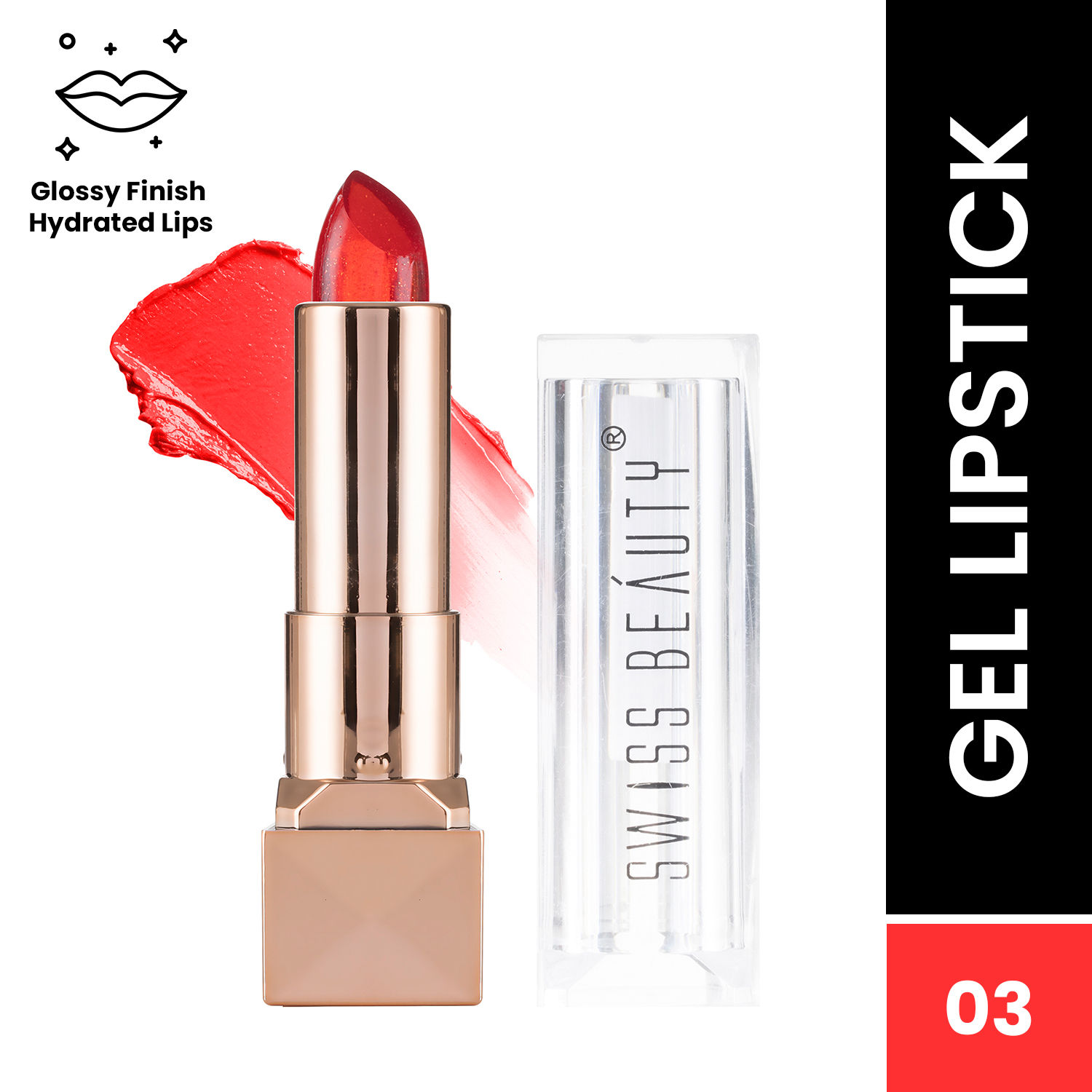 Buy Swiss Beauty Color Change Gel lipstick - 03 (3.6 g) - Purplle