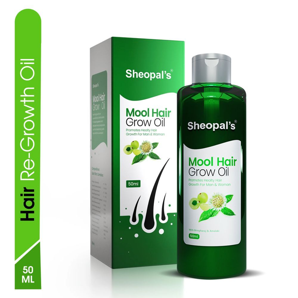 Buy Sheopal's Mool Hair Grow Oil For Hair Fall Control And Hair Growth And Thickness For Men & Women (50 ml) - Purplle