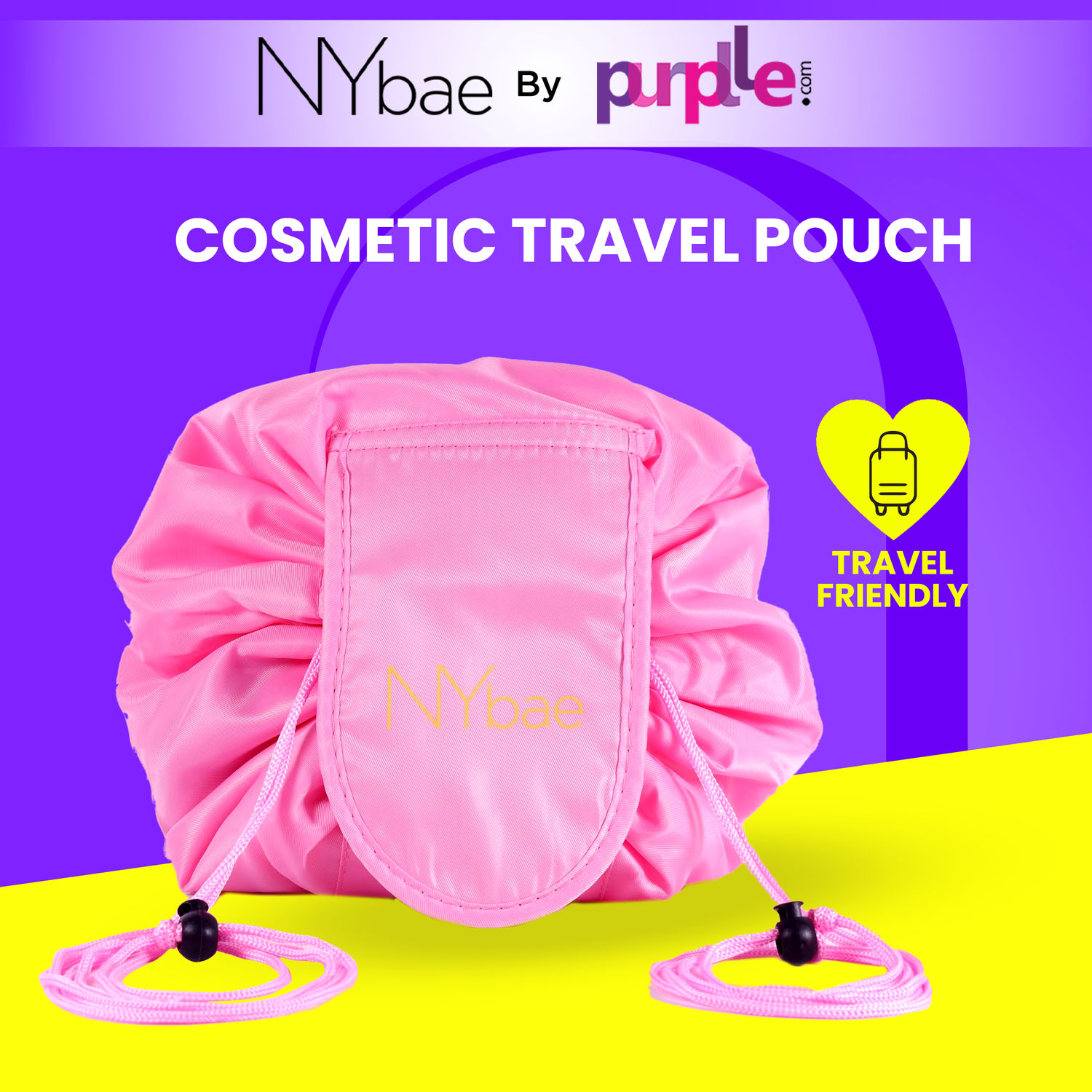 Buy NY Bae Cosmetic Travel Pouch - Purplle