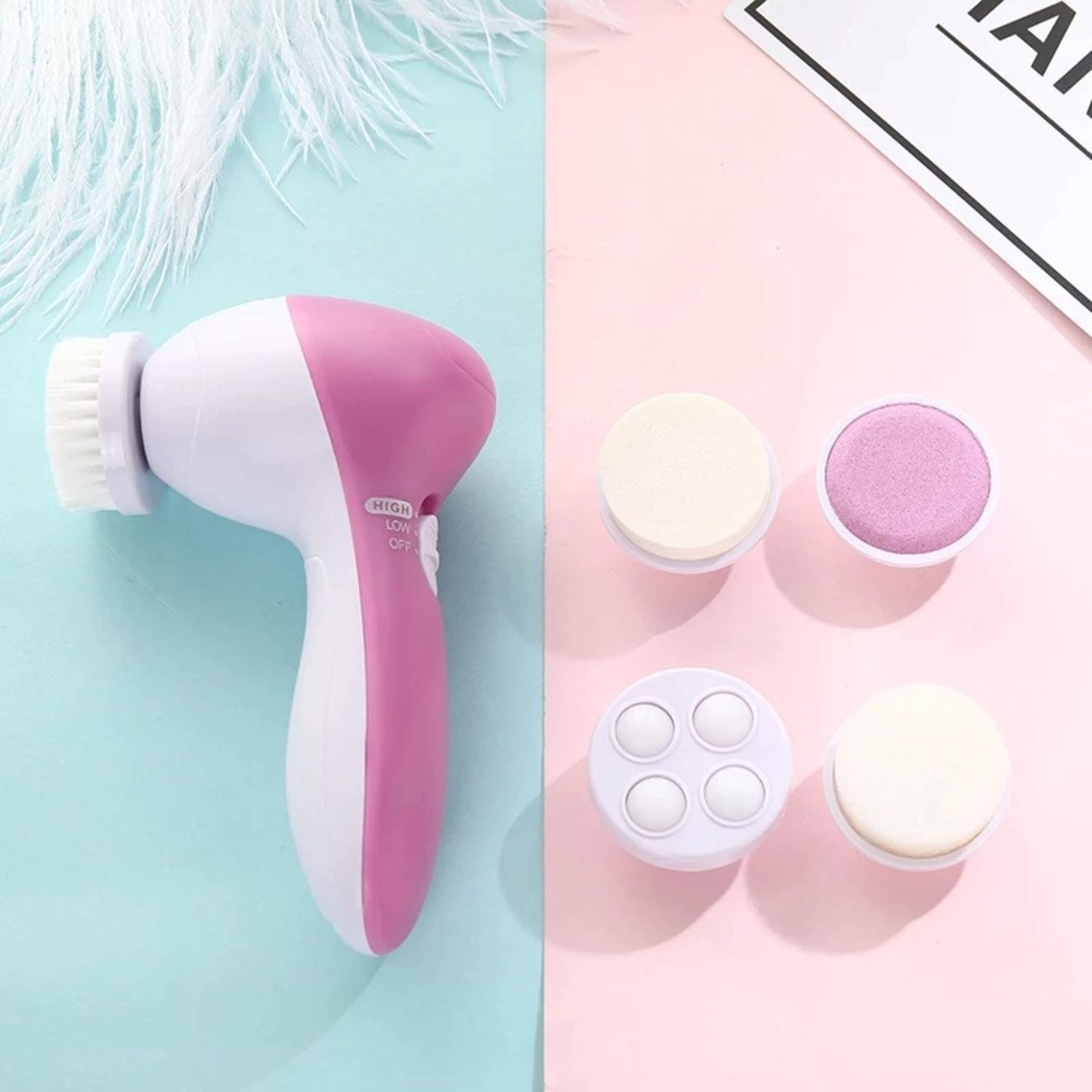 Buy Trendzie Skin Care Face Cleansing Silicone Facial Brush For Deep Cleaning Pore I Scrubber I Gentle Exfoliation I Face Massager I Skin Tool (Assorted Color) - Purplle