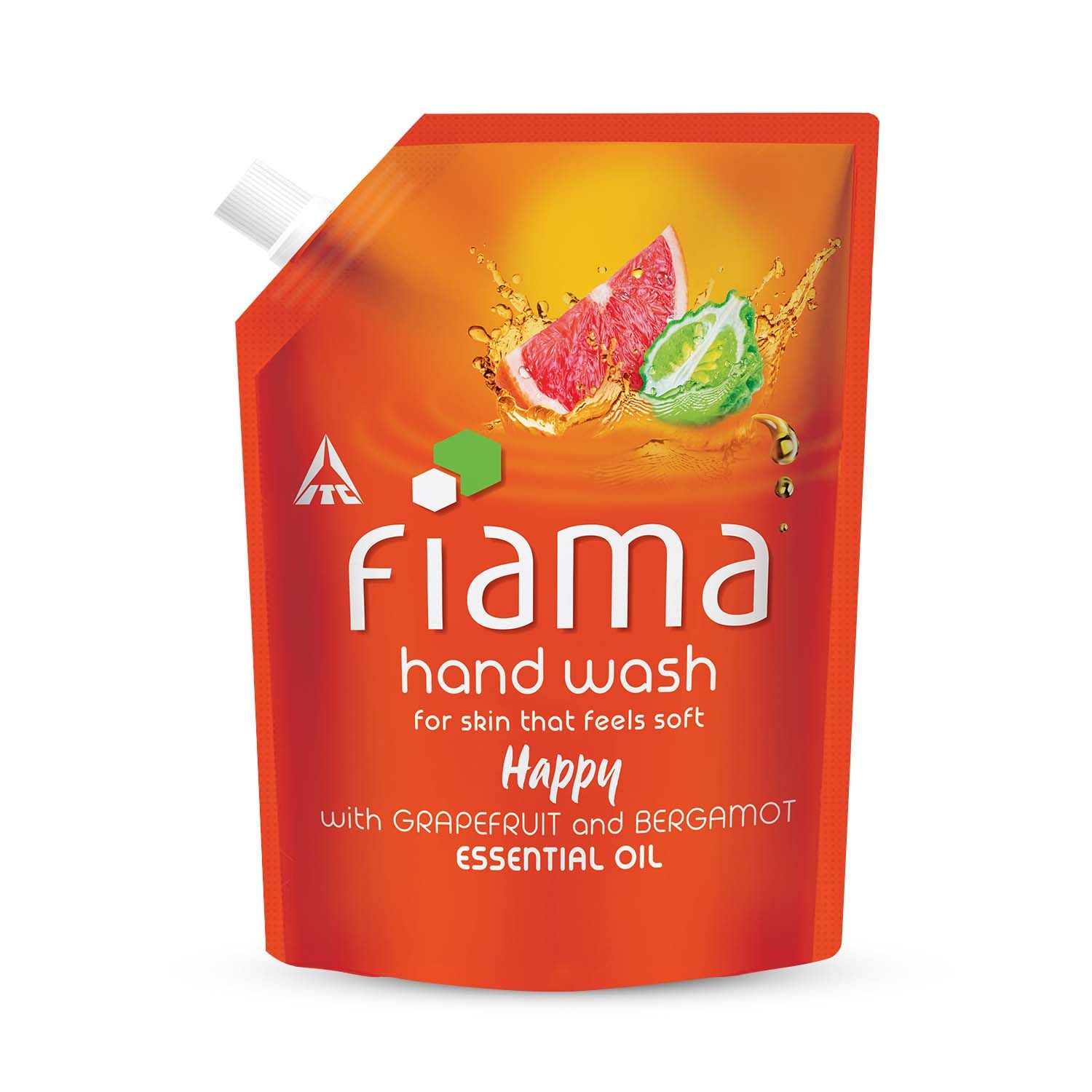 Buy Fiama Happy Moisturising hand wash, Grapefruit and Bergamot, 350ml - Purplle