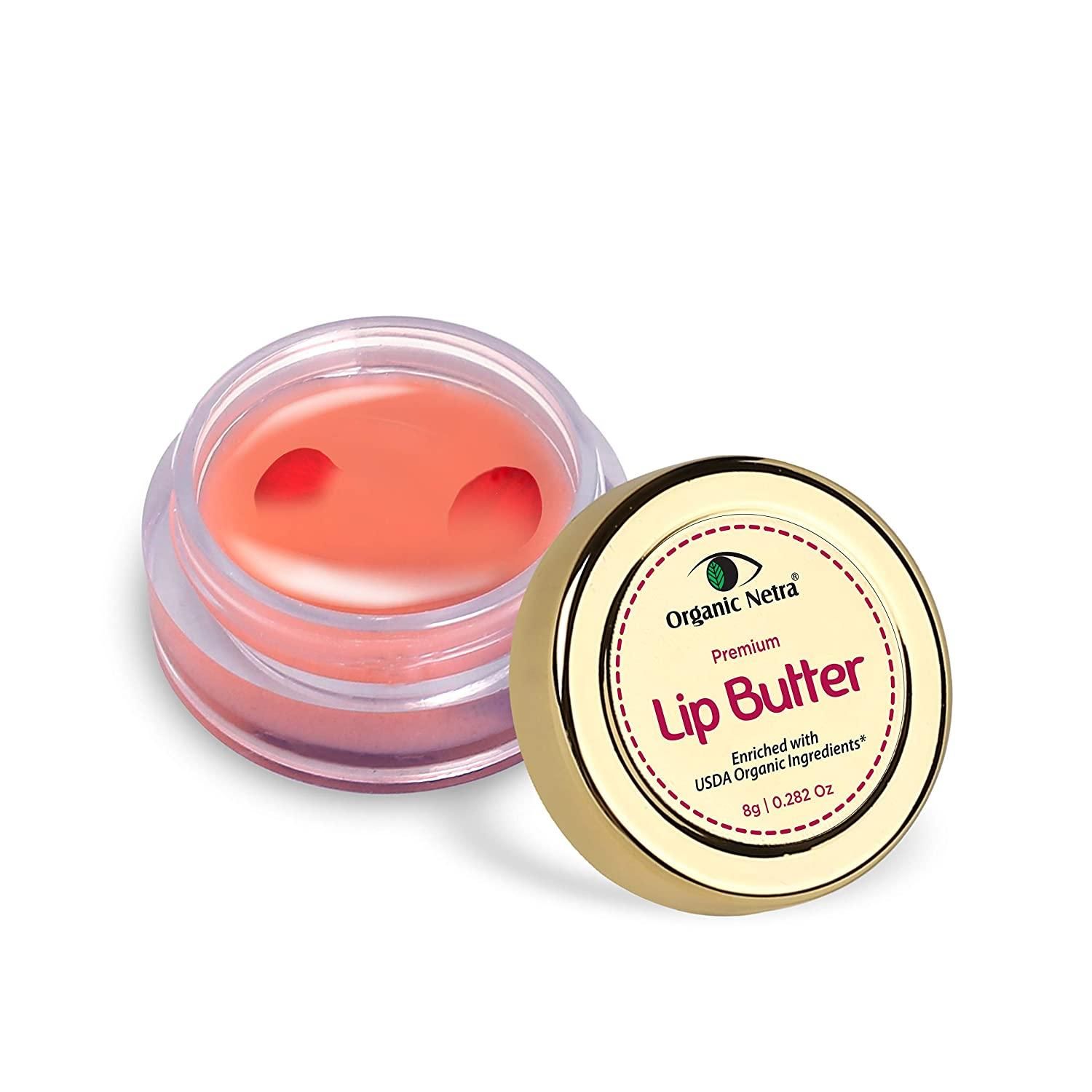 Buy Organic Netra Premium Lip Butter | Moistures Lips | Lips Mask for All Occasions | Perfect for Everyone | Enriched with Organic and Natural Ingredients -8g - Purplle