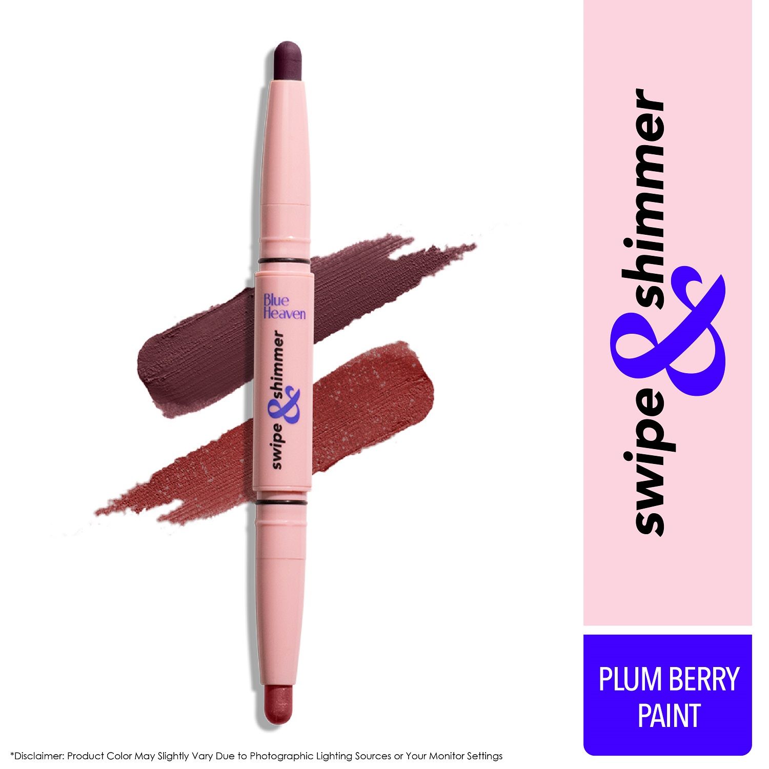 Buy Blue Heaven Swipe & Shimmer Long Lasting Non Transfer Eyeshadow Stick | Matte & Matallic Shades , Plum Berry Paint (2.2 g) - Purplle