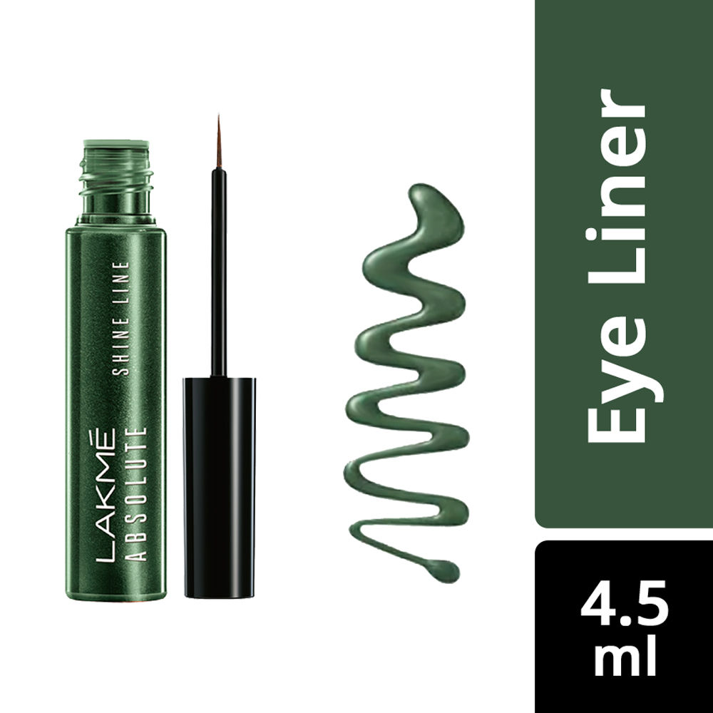 Buy Lakme Absolute Shine Liquid Eye Liner - Sparkling Olive (4.5 ml) - Purplle