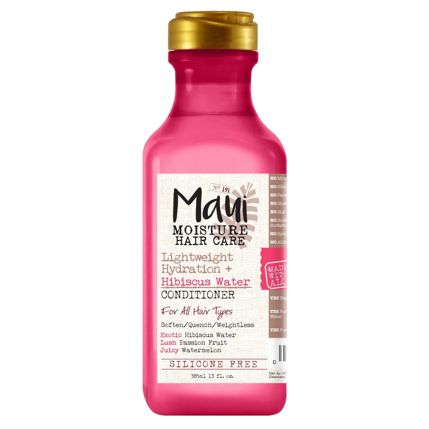 Buy Maui Moisture Lightweight Hydration Hibiscus Water Conditioner made with Aloe Vera, Vegan, Sulphate Free and Paraben Free, 385ml - Purplle