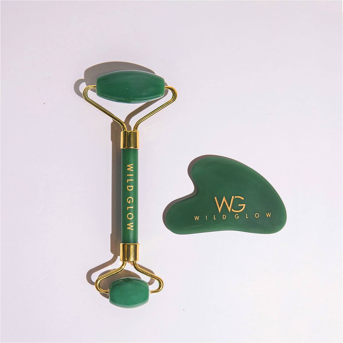 Buy WildGlow Green Jade and Gua Sha 2Pcs - Purplle