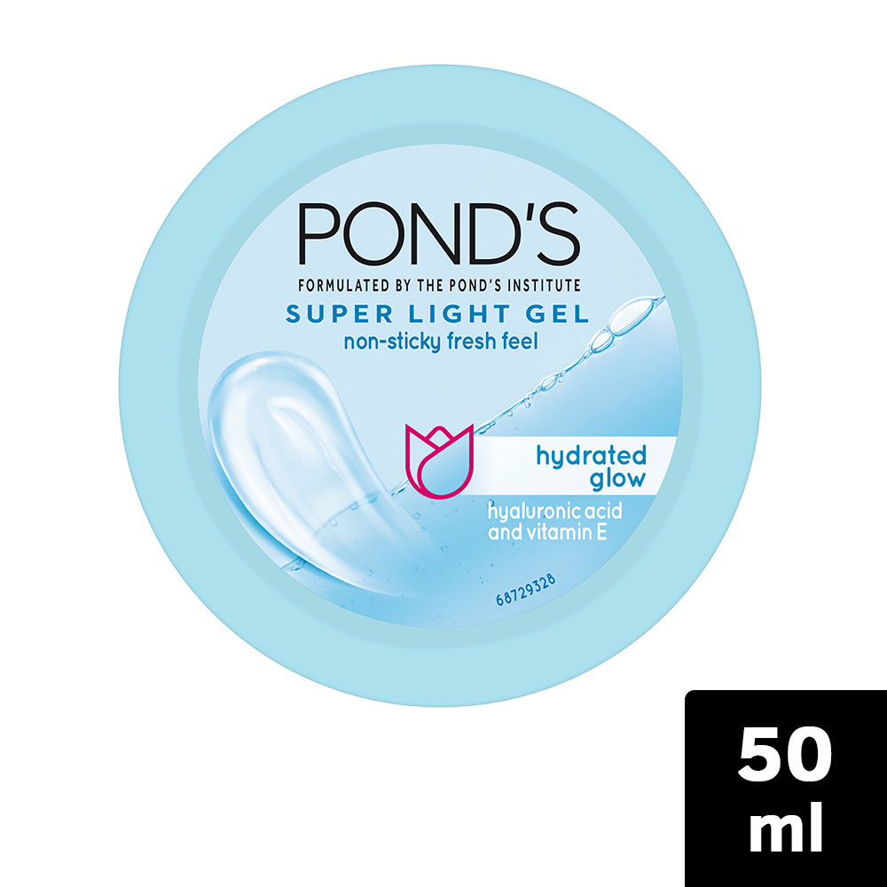 Buy Ponds Super Light Gel Moisturiser With Hydrated glow (50 ml) - Purplle