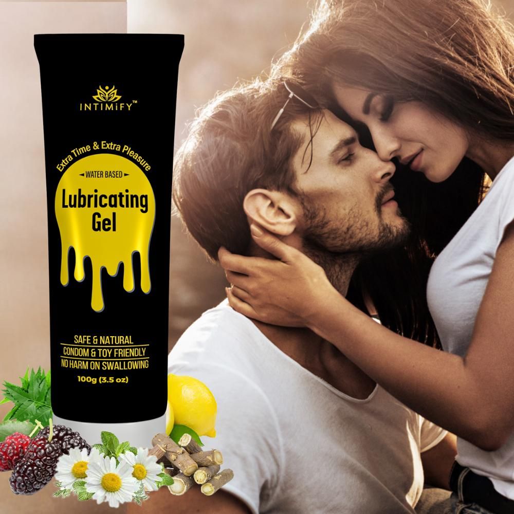 Intimify Lubricant Gel Extra Time Extra Pleasure Non Sticky Gel for Men Lubricant Gel for Men Boys 100 Grams