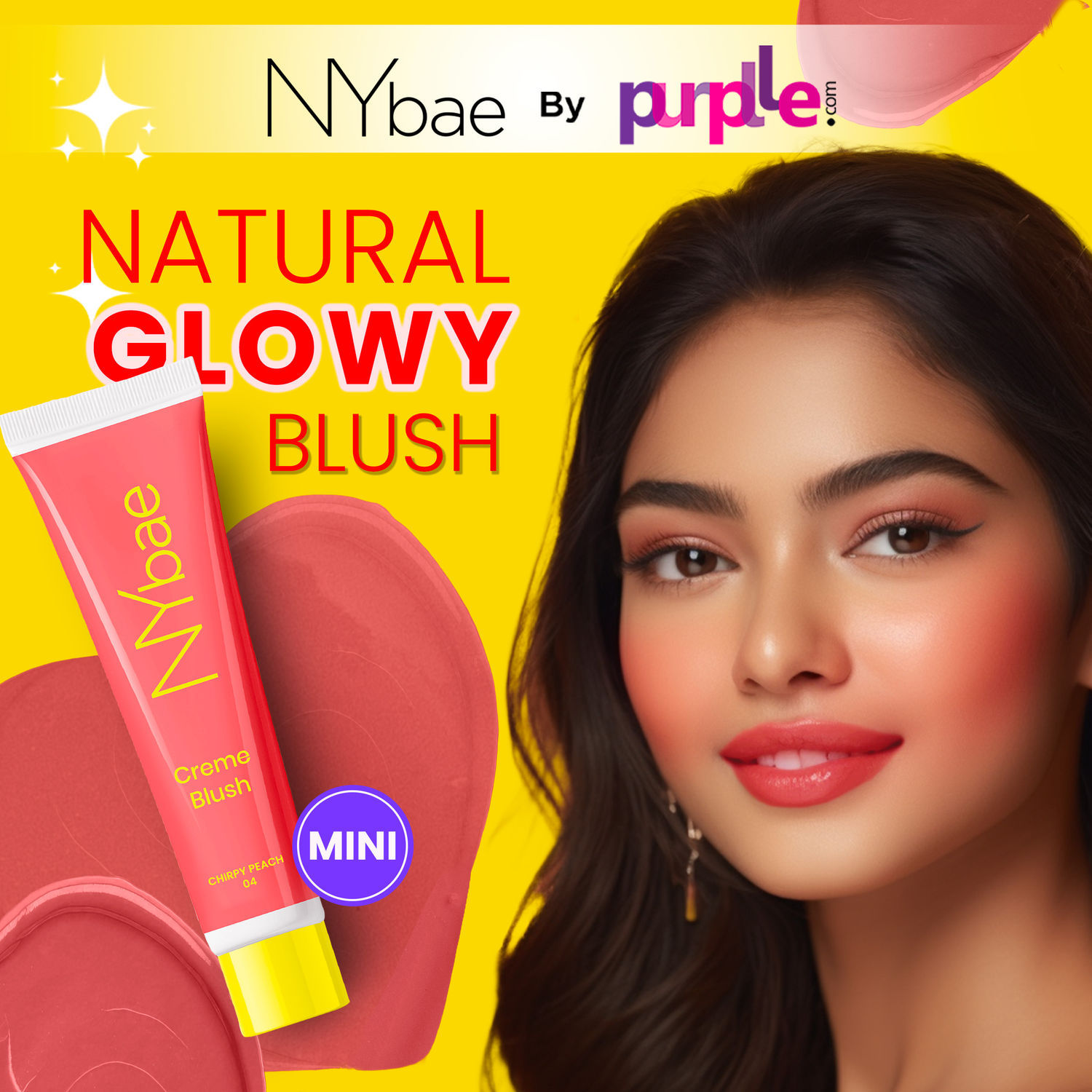 Buy NY Bae Creme Blush I Moisturizing I Liquid Cream Lip and Cheek Tint I Natural Korean Skin I Mini | Chirpy Peach 04 (6g) - Purplle