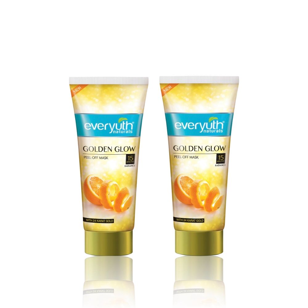 Buy Everyuth Golden Glow Peel-off Mask 100gm * 2 (200gm) - Purplle