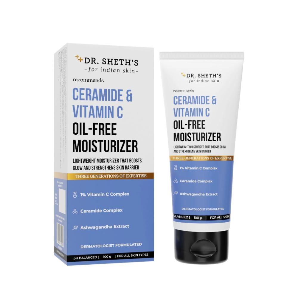 Buy Dr. Sheth’s Ceramide & Vitamin C Oil-Free Moisturizer - 100g - Purplle