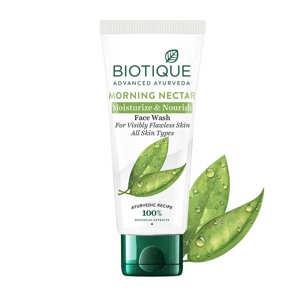 Buy Biotique Morning Nectar Moisturize & Nourish Face Wash (100 ml) - Purplle