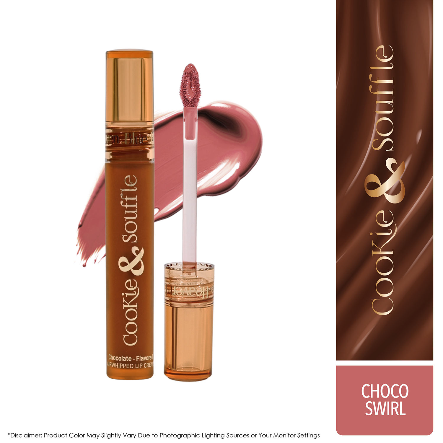 Buy Blue Heaven Cookie & Souffle Matte Lipstick for Women, Long lasting Liquid lipstick, Enriched with Cocoa Butter & Rosehip Oil, Softening & Nourishing Lip color - Choco Swirl, 3.2ml - Purplle