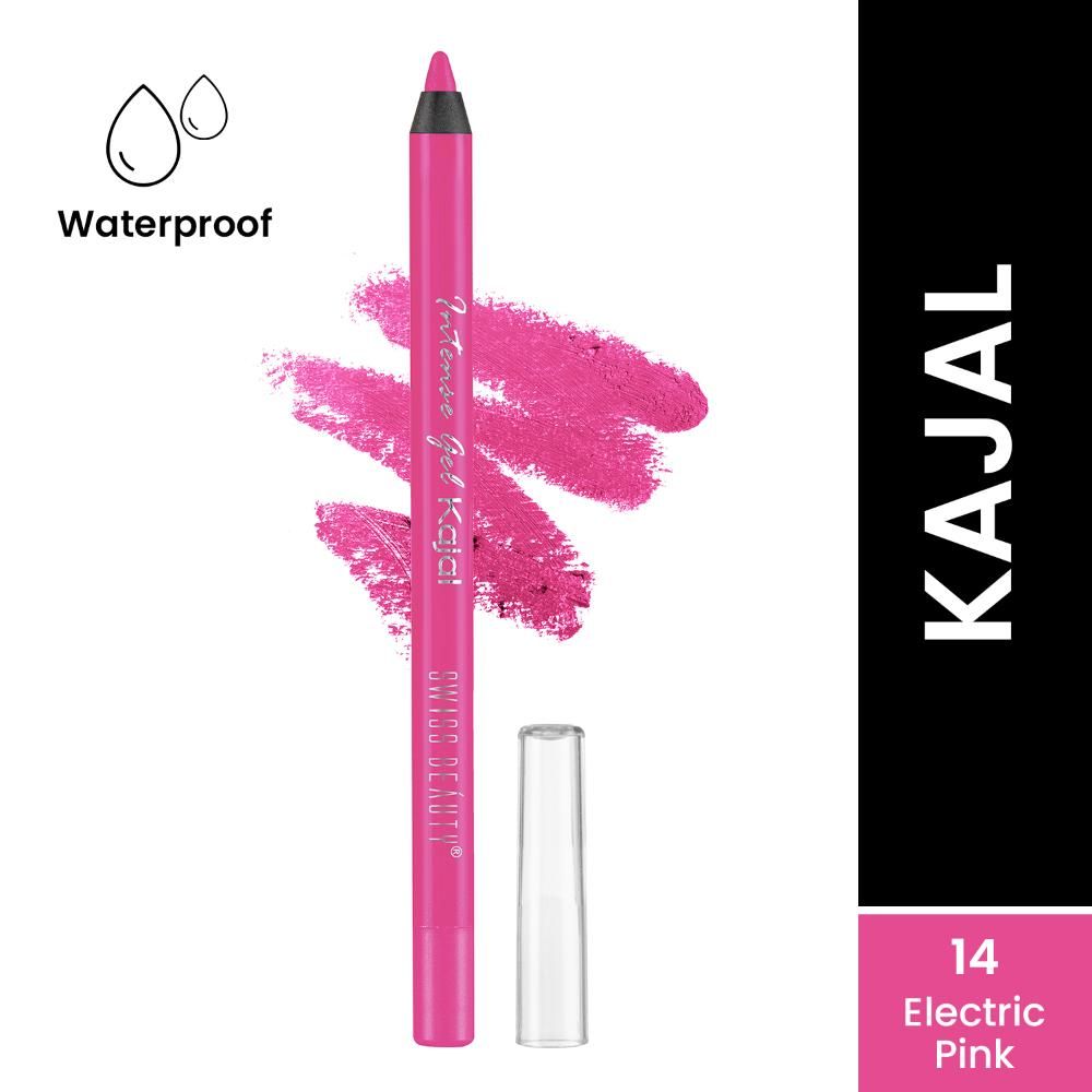 Buy Swiss Beauty Intense Kajal Eyeliner Electric Pink 1.2 gm - Purplle