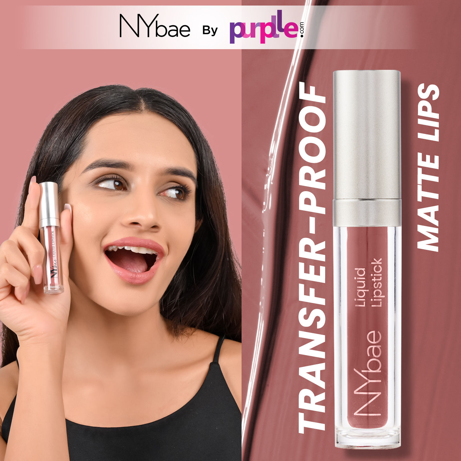 Buy NY Bae Confessions Liquid Lipstick | Lip & Cheek Tint | Nude Lipstick | Matte Finish | Long Lasting - More Shots 11 (4.5 ml) - Purplle