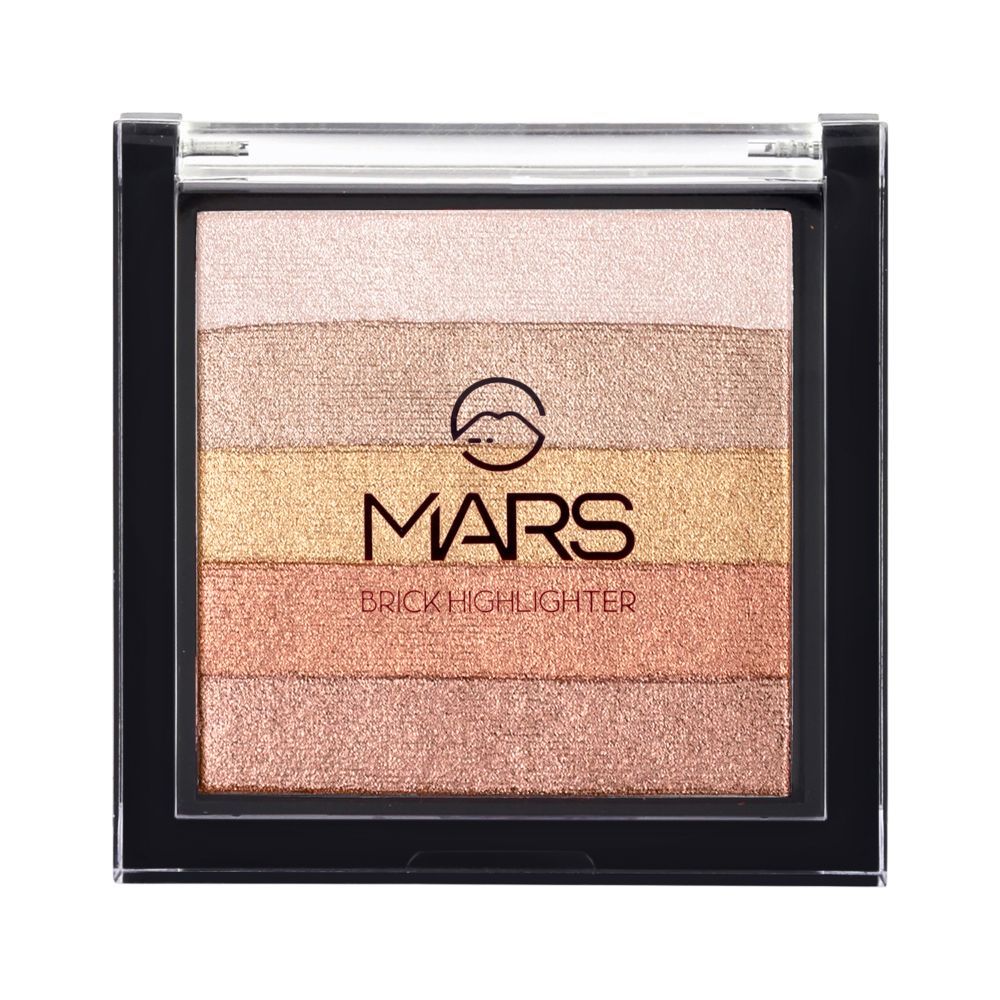 Buy MARS 5 in 1 Brick Highlighter Palette - 04 | 7.5g - Purplle