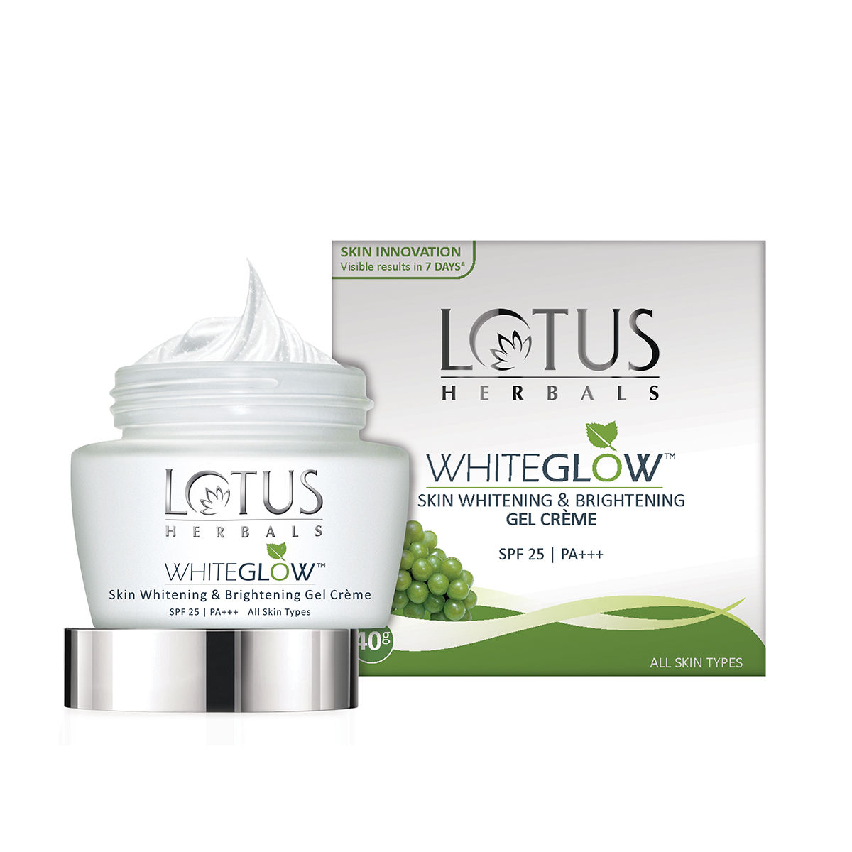 Buy Lotus Herbals Whiteglow Skin Whitening & Brightening Gel Cream SPF 25 Pa +++, 40g - Purplle