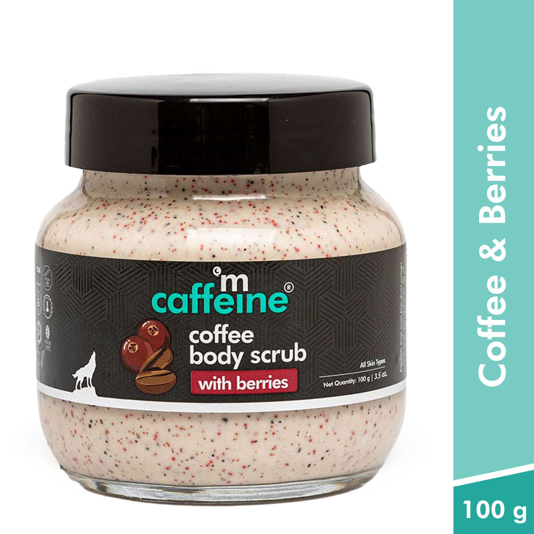 Buy mCaffeine Coffee Body Scrub with Berries_100 gm - Purplle