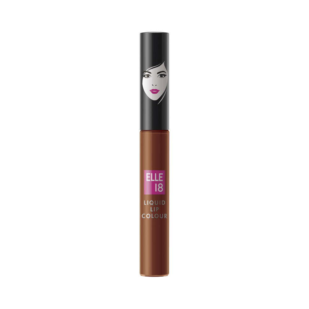 Buy Elle18 Liquid Lip Color, Nutty Latte, 5.6ml - Purplle