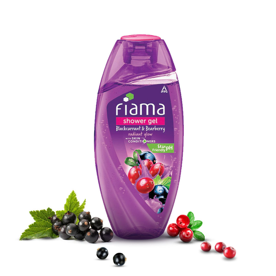 Buy Fiama Shower Gel Blackcurrant & Bearberry Body Wash With Skin Conditioners For Radiant Glow, 250ml Bottle - Purplle