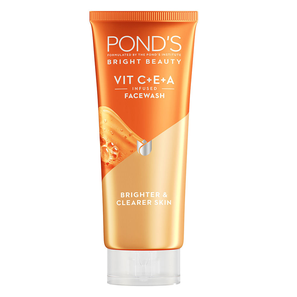 Buy POND'S Bright Beauty Vit C+E+A Gel Face Wash (100ml) | Brighter & Clearer Skin - Purplle