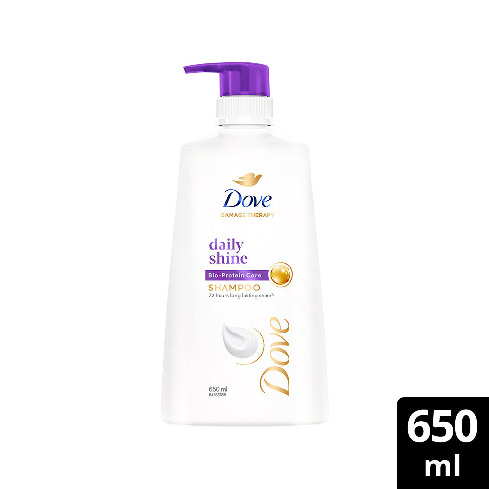 Buy Dove Daily Shine Shampoo (650 ml) - Purplle