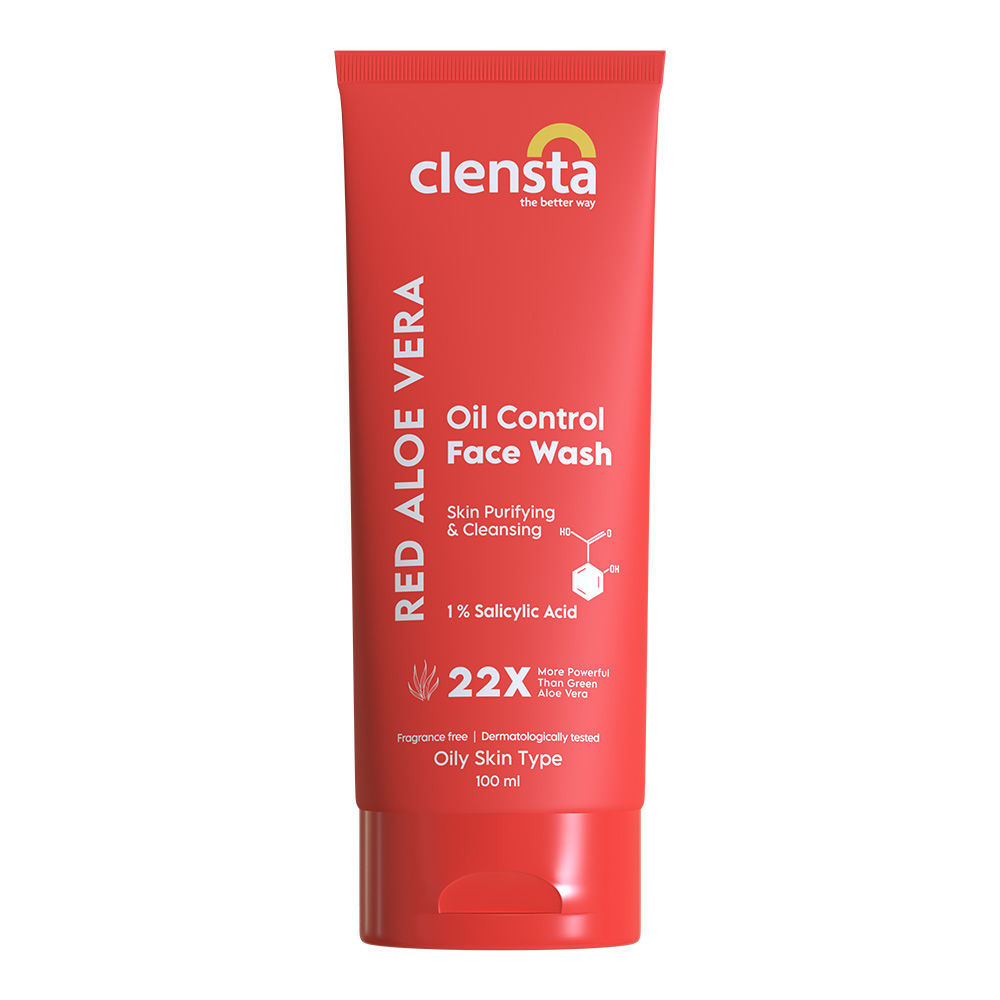 Buy Clensta Oil Control Face Wash|With Salicylic Acid and Red Aloe Vera | For Oily and Pimple Prone Skin| For Men & Women - Purplle