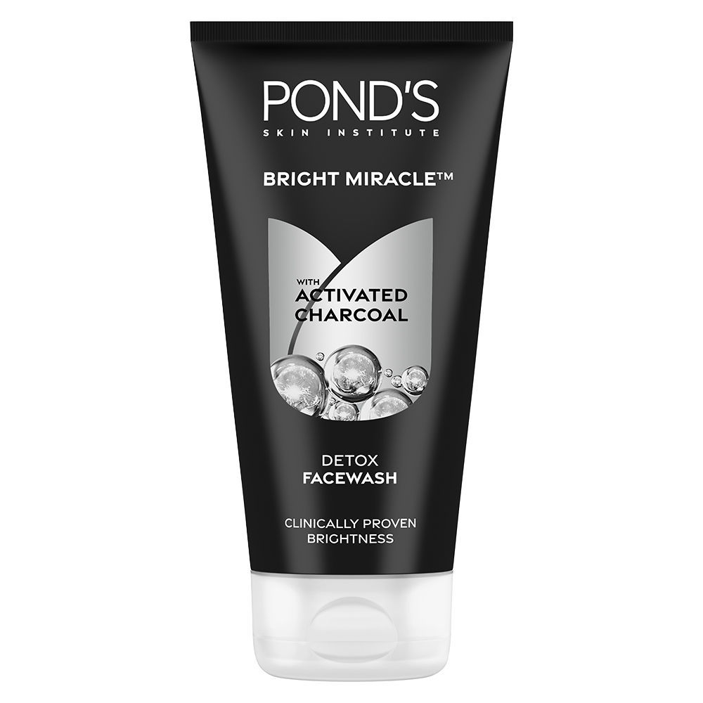 Buy Ponds Pure Detox Pollution clear Face Wash With Activated Charcoal, 150 g - Purplle