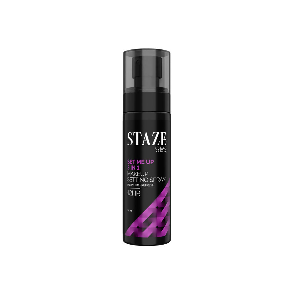 Buy Staze 9to9 Set Me Up 3 In 1 Prep + Fix + Refresh Makeup Setting Spray | Locks Makeup for 12H | Mattifying & Non-sticky | Absorbs Instantly | 100 ml - Purplle