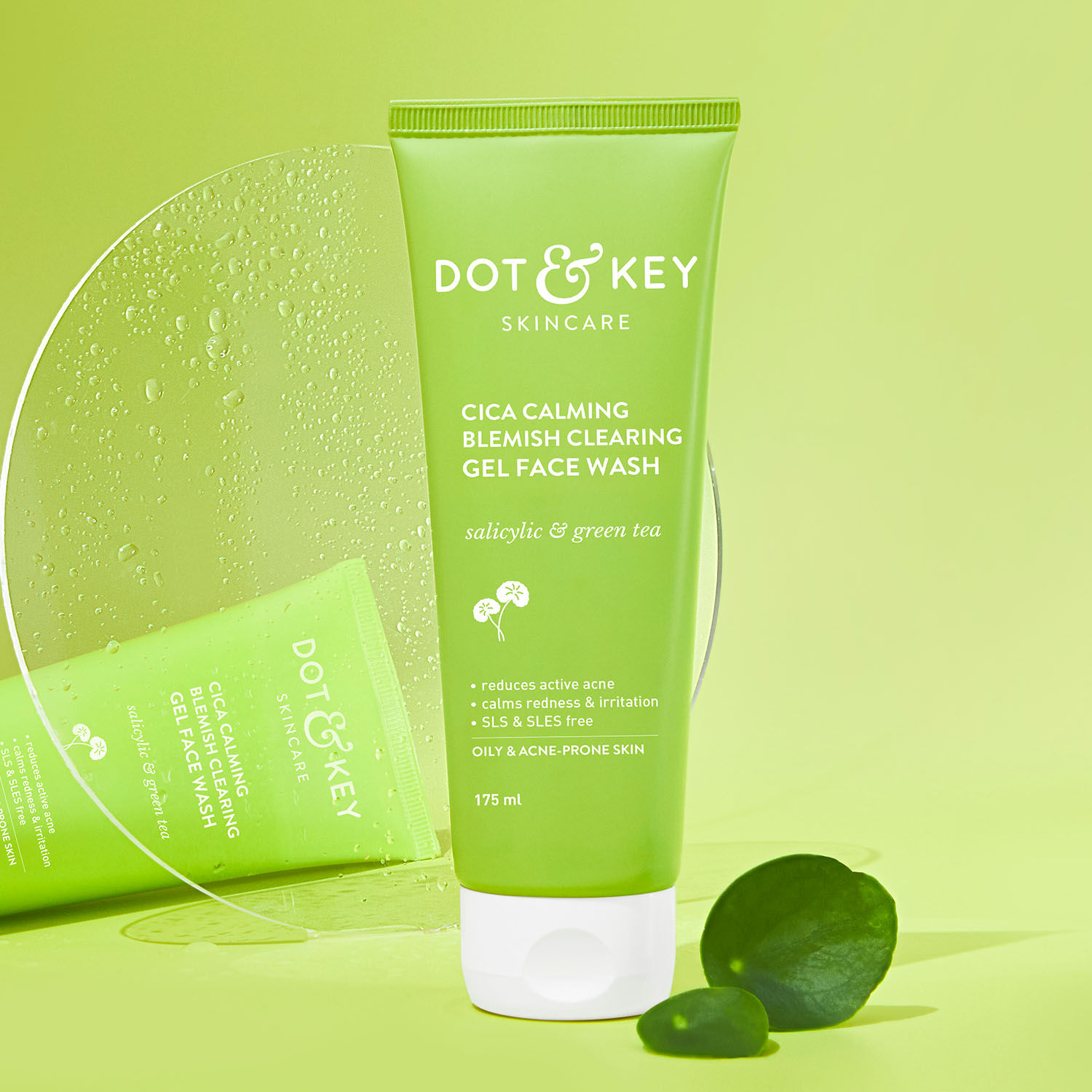 Buy Dot & Key Cica 2% Salicylic Acid Face Wash for Oily, Acne Prone Skin, With Green Tea I Acne Clearing Sulphate Free Face Wash for Men & Women | 175ml - Purplle