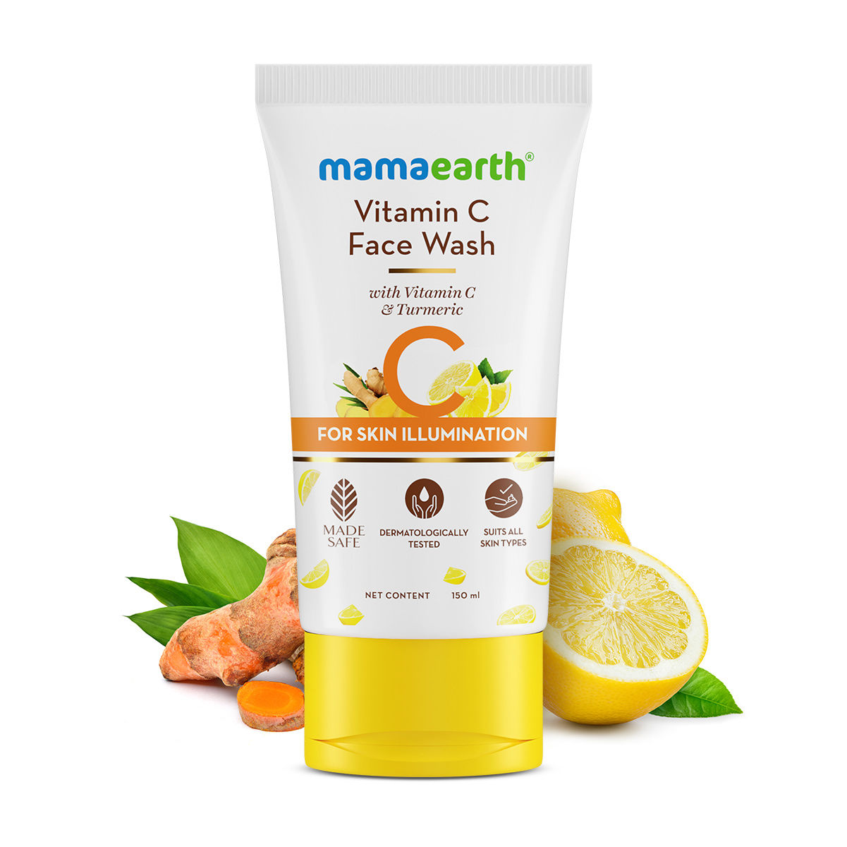 Buy Mamaearth Vitamin C Face Wash with Vitamin C and Turmeric for Skin Illumination - 150ml | Skin Brightening | For Natural Glow | Even Skin Tone - Purplle