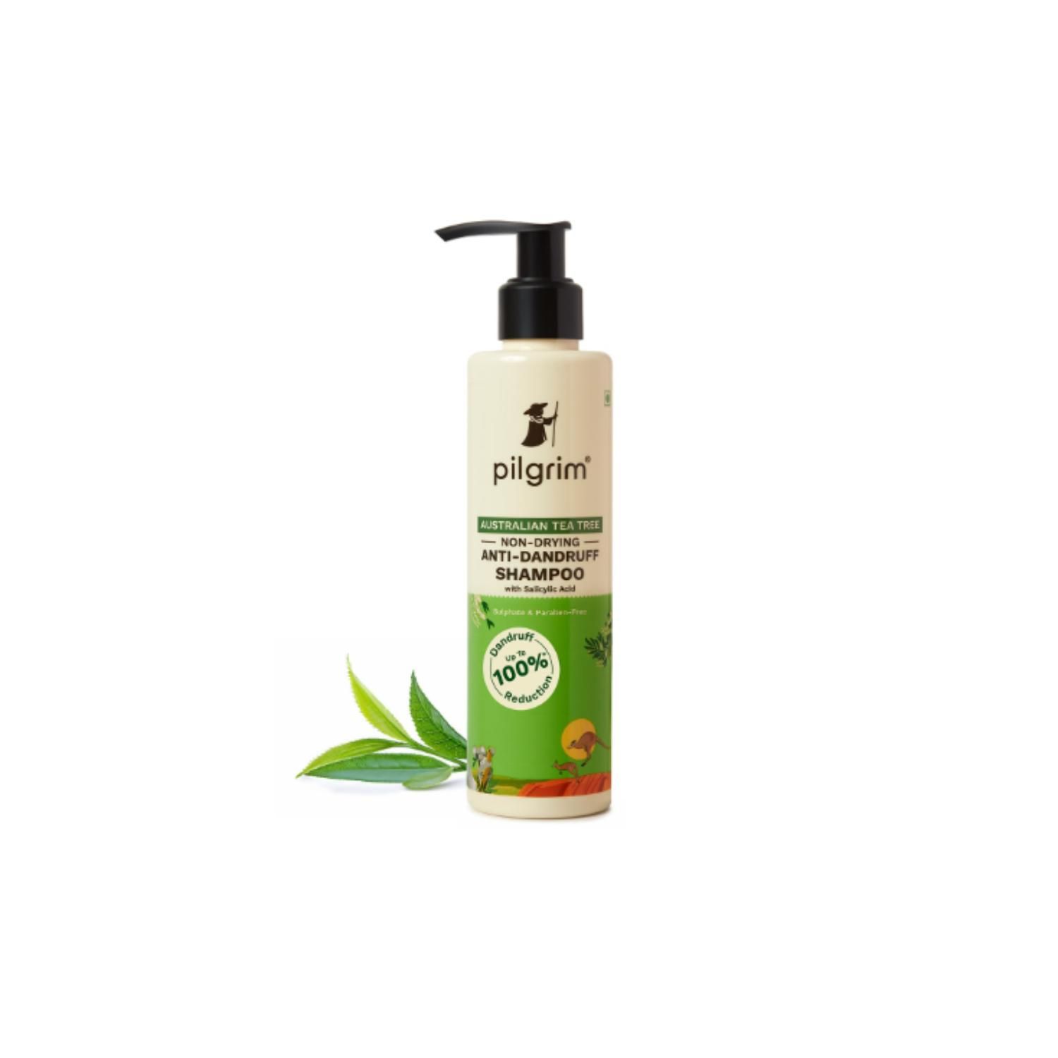 Buy Pilgrim Australian Tea Tree, Anti-Dandruff Shampoo, 200ml, Softens & Protects Dandruff- Prone Hair - Purplle