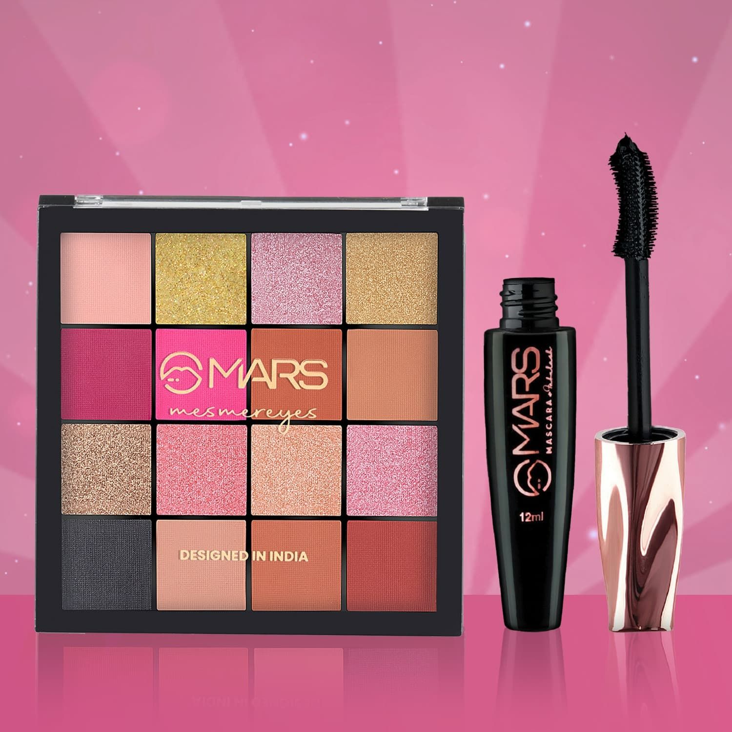 Buy MARS Fabulash Mascara and Mesmereyes Eyeshadow Palette Combo - Purplle