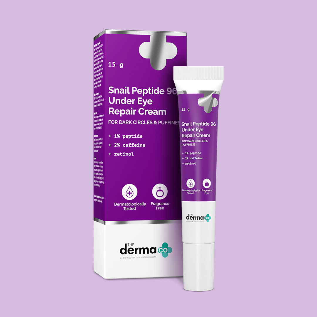 Buy The Derma Co. Snail Peptide 96 Under Eye Repair Cream with Snail Mucin & Peptide Complex For Dark Circles & Puffiness - 15 g - Purplle