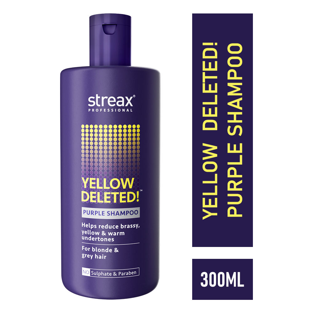 Buy Streax Professional Yellow Deleted! Purple Shampoo, (300 ml) - Purplle