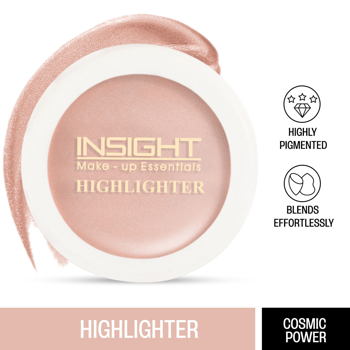 Buy Insight Cosmetics Highlighter - Cosmic Power(3.5gm)(Cosmic Power) - Purplle