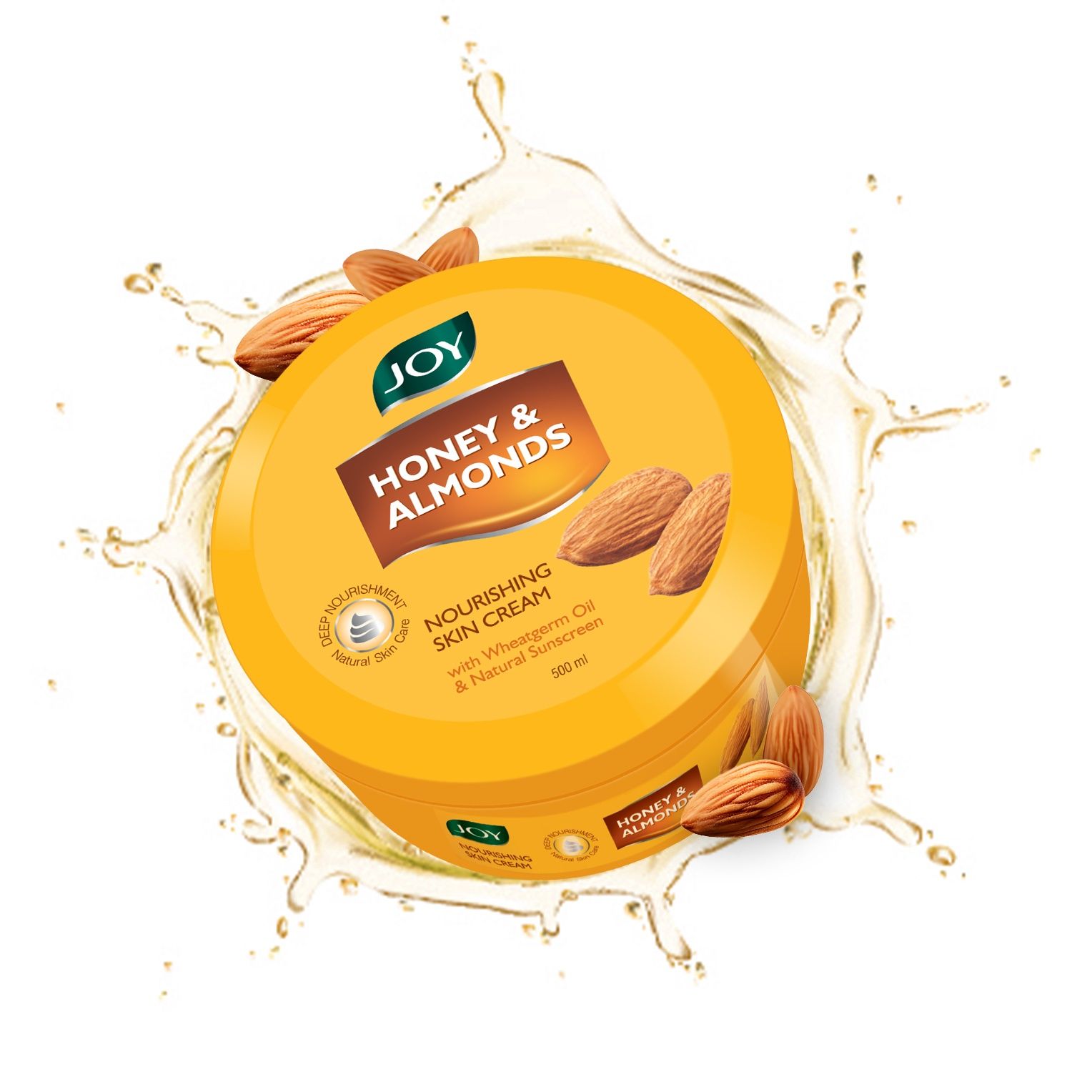 Buy Joy Honey & Almonds Nourishing Skin Cream, For Normal to Dry Skin 500 ml - Purplle