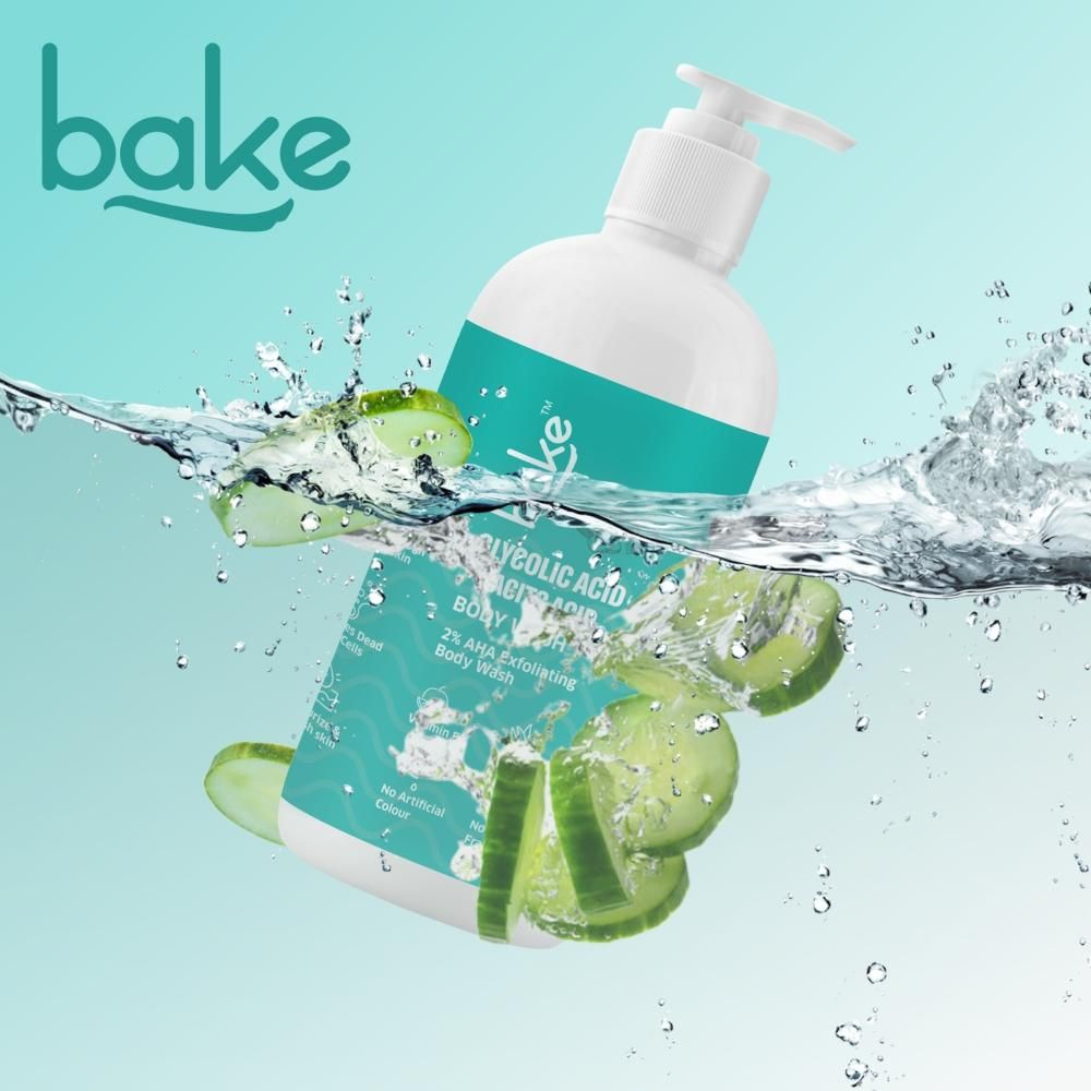 BAKE 2% Lactic Glycolic Acid Body Wash for Tan Removal