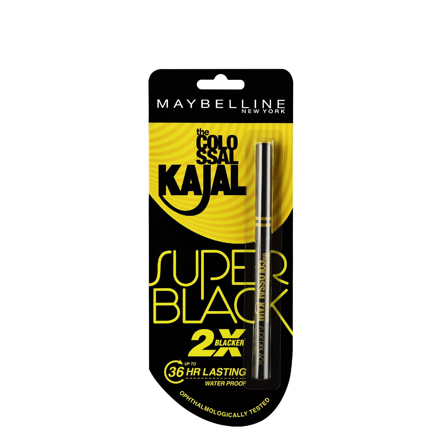 Maybelline New York Colossal Kajal Dark Black – Wasserfester 24h Kajal, 0,35 G, 2 Stück